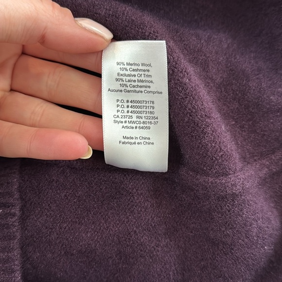 Aritzia The BABATON Group Corrigan Off Shoulder Wool Cashmere Sweater Dress - Picture 5 of 6